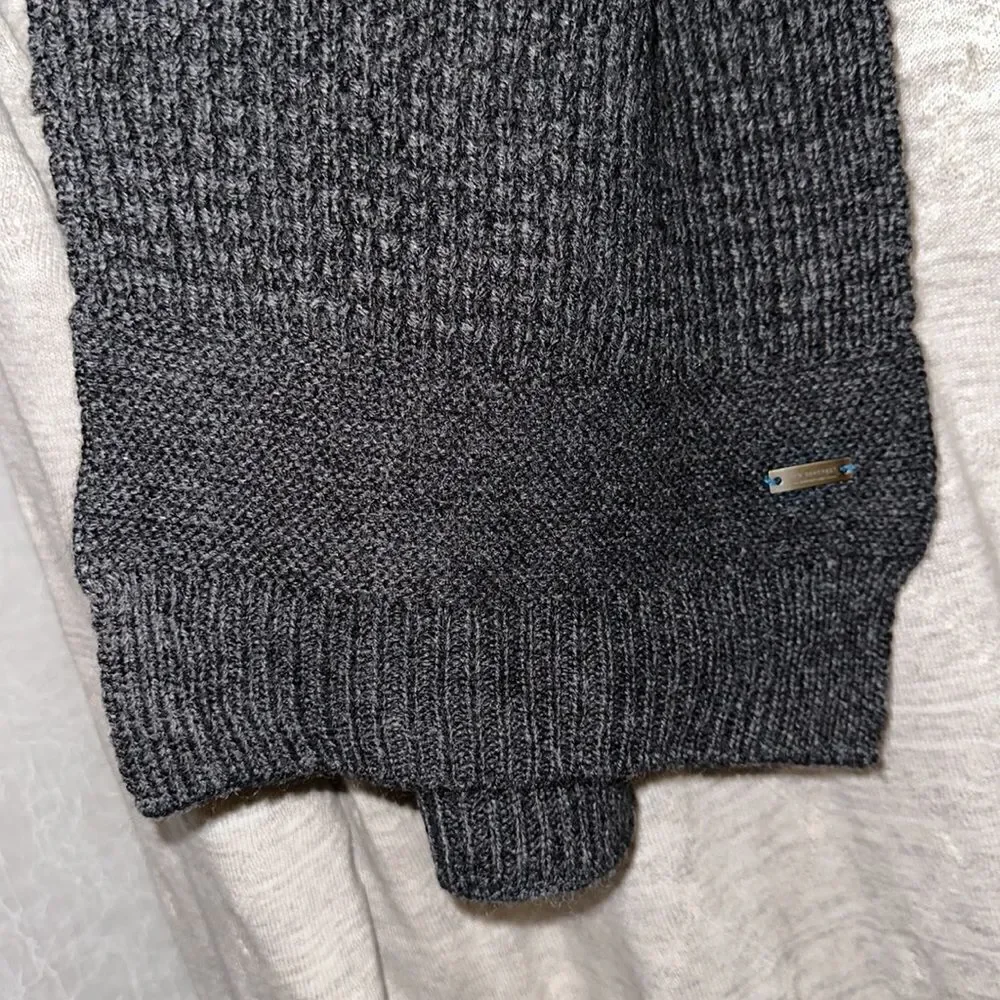 Ryan Seacrest Distinction Charcoal Gray Knit Scarf